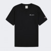 Champion Чорна чоловіча футболка  crewneck t-shirt cha220264-NBK XXL чорний - зображення 4