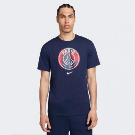   Nike Темно-синя чоловіча футболка  PSG M NK CREST TEE FV8558-410 S темно-синій