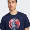 Nike Темно-синя чоловіча футболка  PSG M NK CREST TEE FV8558-410 XL темно-синій - зображення 4