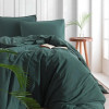 SoundSleep Комплект постельного белья  Stonewash dark green зеленый Двуспальный евро комплект (92670563) - зображення 1