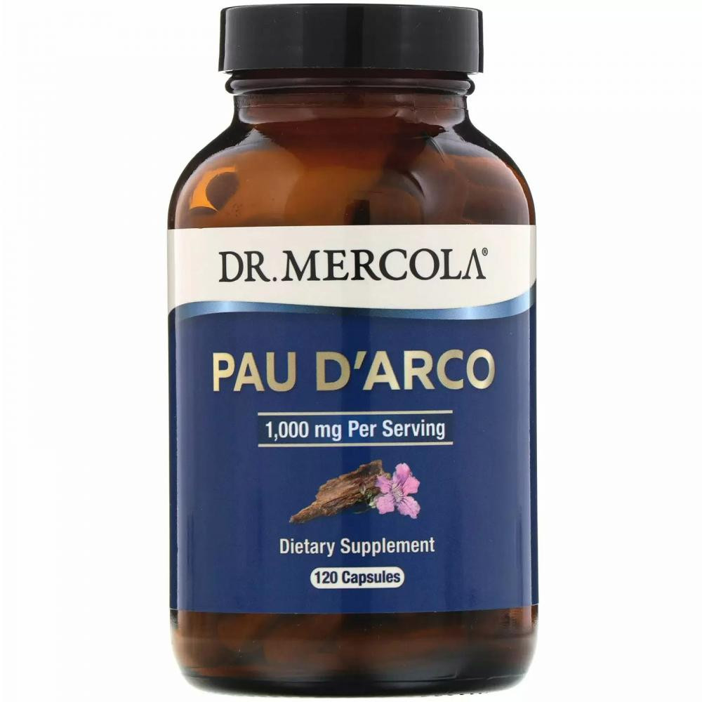 Dr. Mercola Pau D'Arco 1000 мг 120 капсул - зображення 1