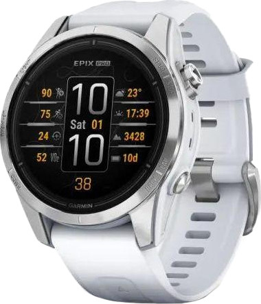 Garmin Epix Pro Gen 2 42mm Silver w. Whitestone Band (010-02802-00/01) - зображення 1