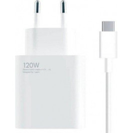   Xiaomi 120W Charger + USB Type-C Cable White (BHR6034EU)