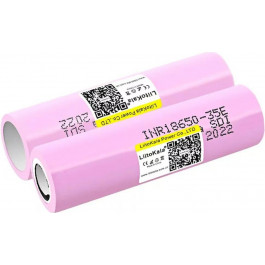   LiitoKala 18650 Li-Ion, 3500mAh 3350-3500mAh, 3.7V, Pink (Lii-35E)