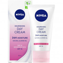   Nivea Живильний денний крем  SPF15 Інтенсивне зволоження 24 години 50 мл (4005808570638)