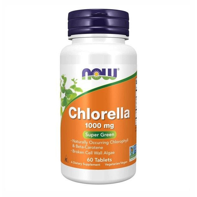 Now Chlorella 1000 mg  60 Tabs - зображення 1