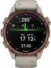 Garmin Descen Mk3i – 43 mm Bronze PVD Titanium with French Gray Silicone Band (010-02753-13/14) - зображення 4