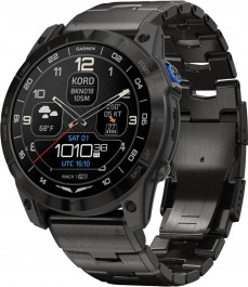   Garmin D2 Mach 1 Pro with Vented Titanium Bracelet (010-02804-80/81)