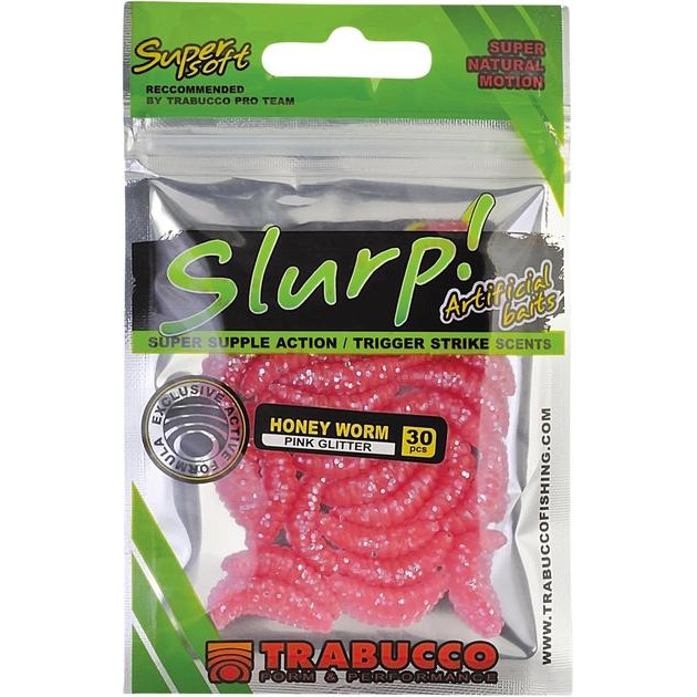 Trabucco Honey Worms / Pink Glitter / 30pcs (182-00-250) - зображення 1