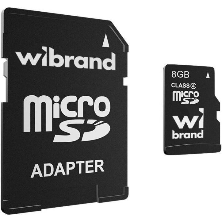 Wibrand 8 GB microSD Class 4 (WICDC4/8GB-A) - зображення 1