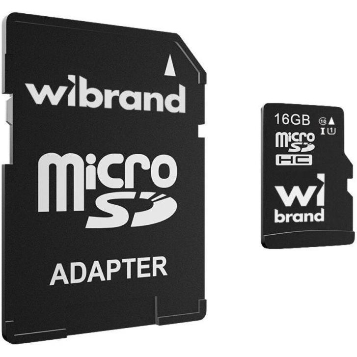 Wibrand 16 GB microSD UHS-I Class 10 (WICDHU1/16GB-A) - зображення 1