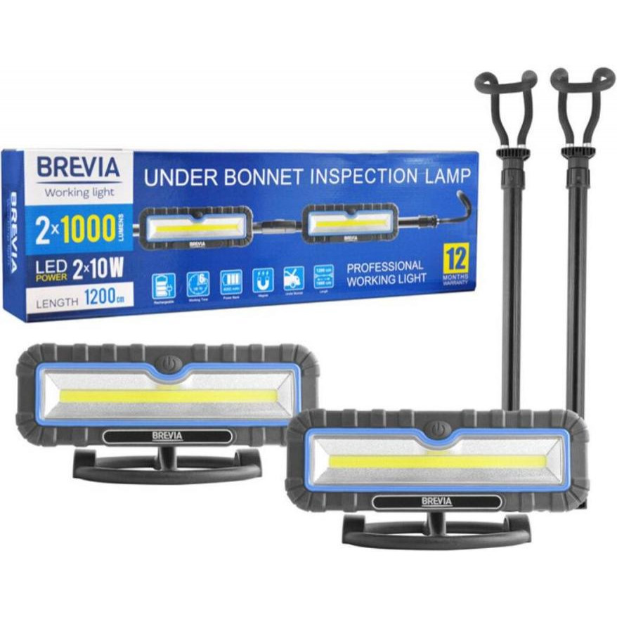 Brevia LED 2x10W COB 2x1000lm 2x4000mAh Power Bank t (11520) - зображення 1