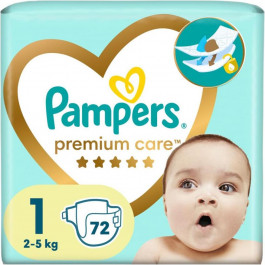   Pampers Premium Care Newborn, 72 шт.