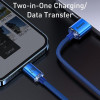 Baseus Crystal Shine Series Fast Charging Data Cable USB to Lightning 1.2m Blue (CAJY000003) - зображення 5