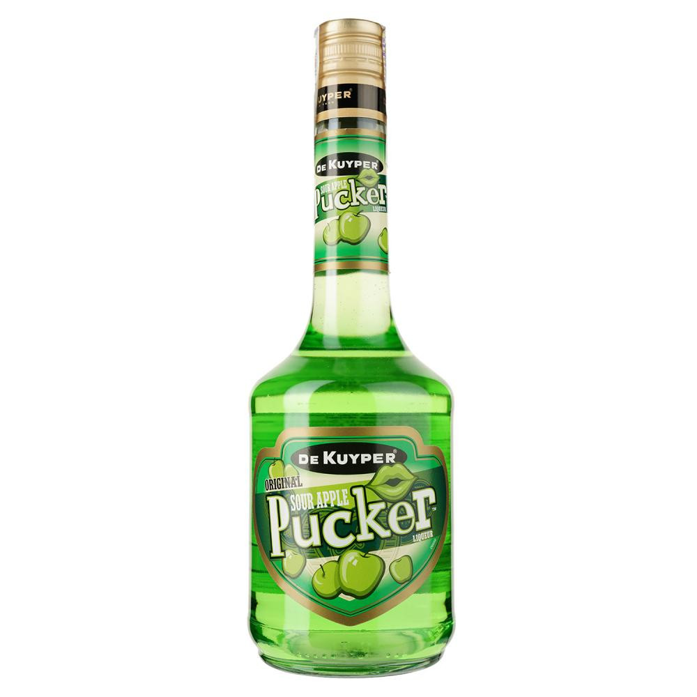 De Kuyper Ликер  Sour Apple Pucker 07 л 15% (8710625502125) - зображення 1