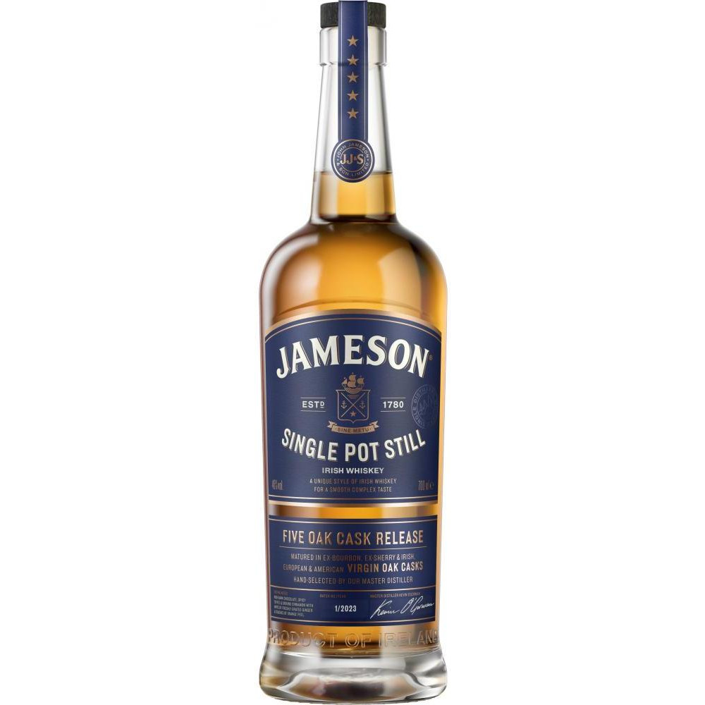 Jameson Віскі  Single Pot Still 0,7л 46% (5011007017965) - зображення 1