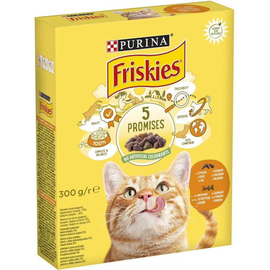 Friskies С курицей и овощами 300 г (7613031868247) - зображення 1