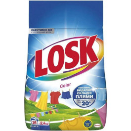   Losk Пральний порошок Color Автомат 16 циклів прання 2.4 кг (9000101805529)