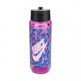   Nike TR Renew Recharge Straw Bottle 24 OZ рожевий, чорний, білий 709 мл N.100.7643.660.24 (887791762474)