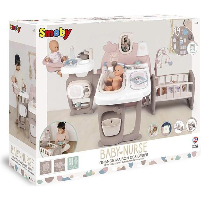 Smoby Toys Baby Nurse Кімната малюка з кухнею, ванною, спальнею та аксесуарами (220376) - зображення 1