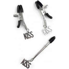   Art of Sex Nipple And Clit Сlamps Kiss, silver (7770000309948)