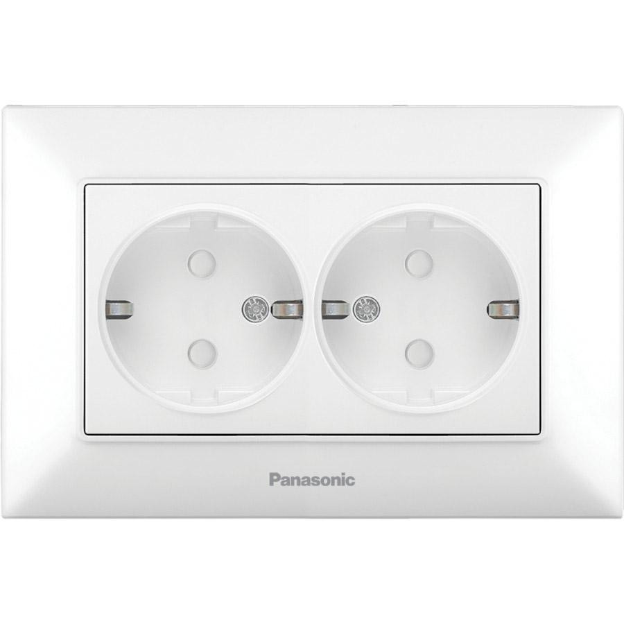 Panasonic Arkedia Slim 2P+E with Safety Shutter Complete White (WNTC02152WH-UA) - зображення 1