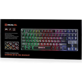   REAL-EL Gaming 8710 TKL Backlit USB Black (EL123100030)