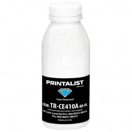   Printalist Тонер HP CLJ Pro 300 M351/M375, Pro 400 M451/M475, 80г Cyan (TR-CE410A-80-PL)