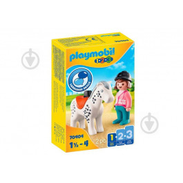   Playmobil 1.2.3 Вершник з конем (70404)