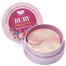   Petitfee Гидрогелевые патчи для глаз KOELF Ruby & Bulgarian Rose eye patch, 60 шт (8809239802605)