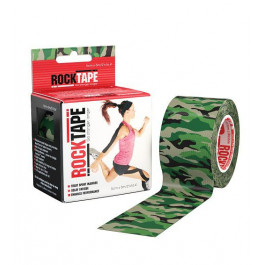   RockTape Кінезіо тейп Rock Tape Design Зелений Камуфляж 5см*5м