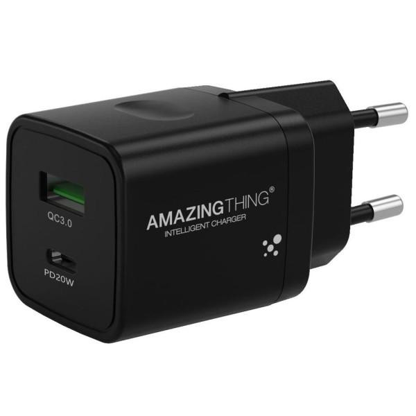 AMAZINGTHING Speed Pro 20W + QC 3.0 Charger Black (EUPD20WB) - зображення 1