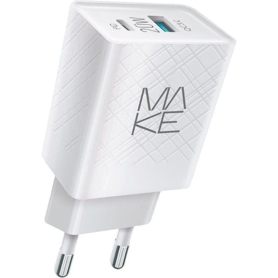 MakeFuture 20W PD+QC White (MCW-324PWH) - зображення 1