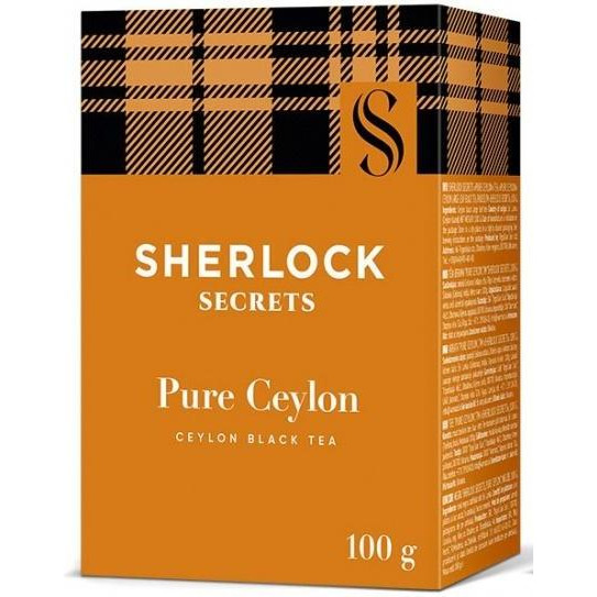 Sherlock Secrets Чай чорний  Pure Ceylon, 100 г (4823118600711) - зображення 1