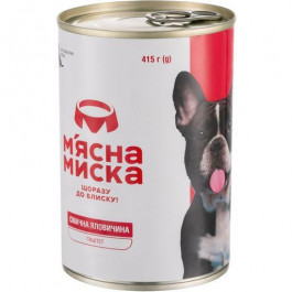   М'ясна Миска паштет з яловичиною 415 г (4820255190303)