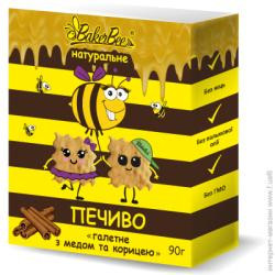 Bakerbee Печиво натуральне з медом та корицею 90 г (4820228580094) - зображення 1