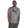 PUMA Футболка спортивна train fav heather cat tee (522352-53) S Сірий, Чорний - зображення 1