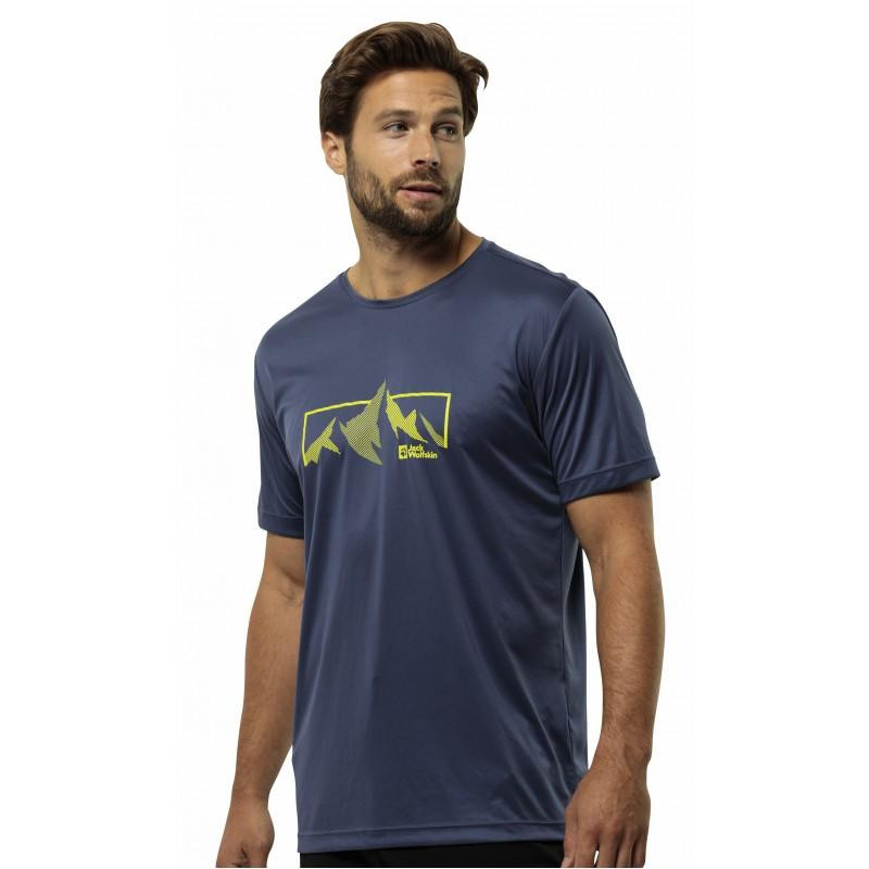 Jack Wolfskin Футболка спортивна peak graphic t m (1807184_1292) S Синій - зображення 1