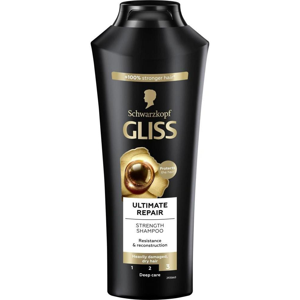 Gliss kur Ultimate Repair Shampoo Шампунь для сильно поврежденных и сухих волос400 ml (9000100663410) - зображення 1