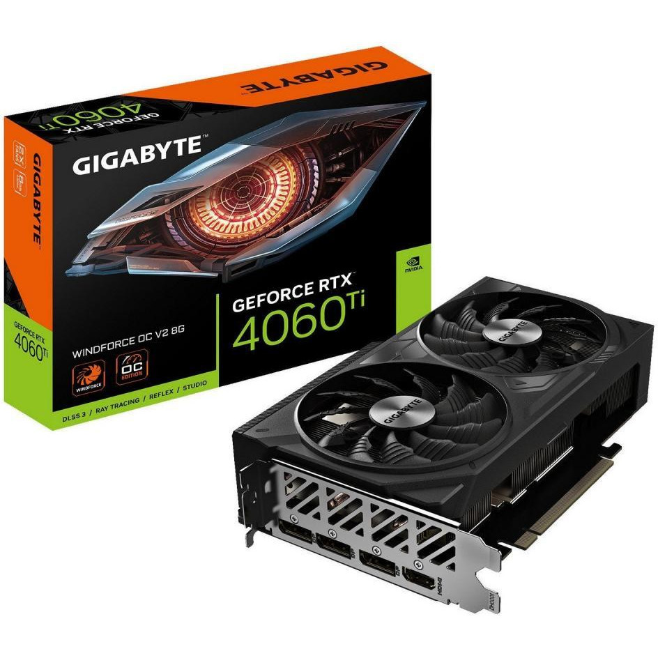 GIGABYTE GeForce RTX 4060 Ti WINDFORCE OC V2 8G (GV-N406TWF2OCV2-8GD) - зображення 1