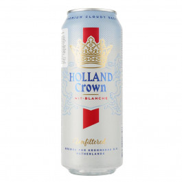 Holland Crown Пиво  Wit Blanche Unfiltered светлое нефильтрованное 5% 0.5 л (8719326018348)