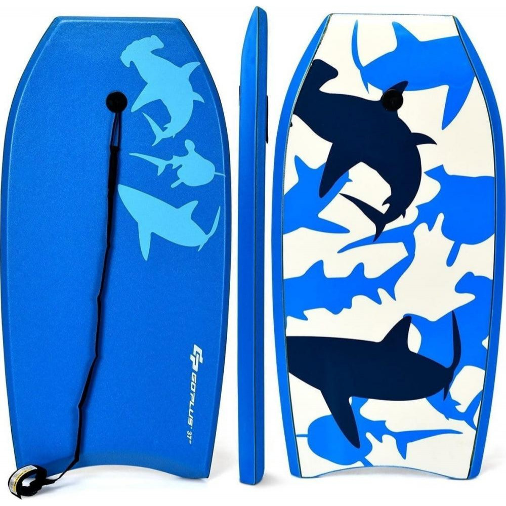  Дошка Costway Bodyboard Paddle Board з ременем безпеки 94 x 47 x 5,5 см - зображення 1