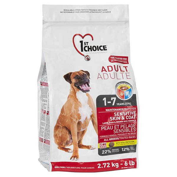 1st Choice Adult All Breeds Sensitive skin & coat 2,72 кг ФЧСВЯР2_72 - зображення 1