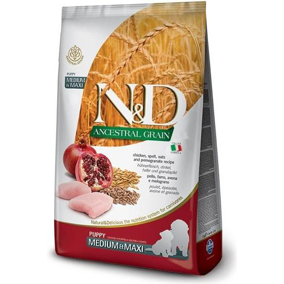 Farmina N&D Ancestral Grain Puppy Medium Chicken and Pomegranate - зображення 1