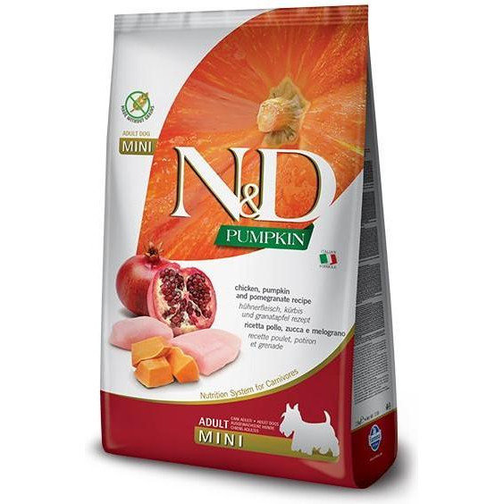 Farmina N&D Pumpkin Grain Free Adult Mini Chicken and Pumpkin 2,5 кг 156340 - зображення 1