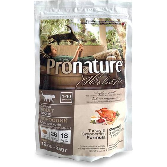 Pronature Holistic Adult Turkey&Cranberries 0,34 кг (ПРХКВИК340) - зображення 1