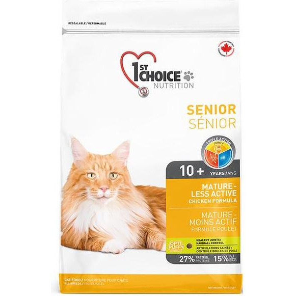 1st Choice Senior Mature or Less Active 5,44 кг ФЧКСН5,44 - зображення 1