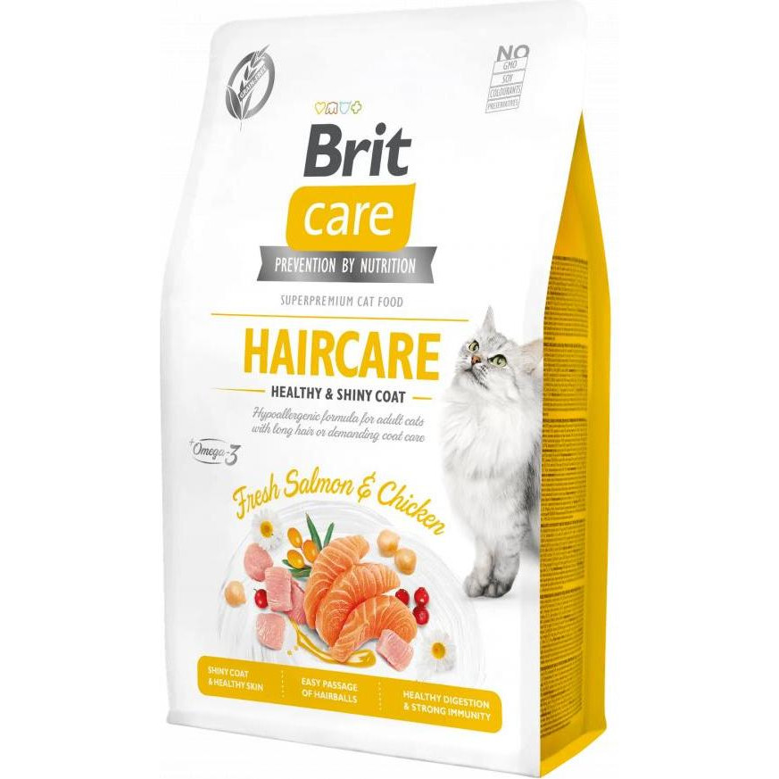 Brit Care Cat GF Haircare Healthy & Shiny Coat 2 кг 171306/0884 - зображення 1