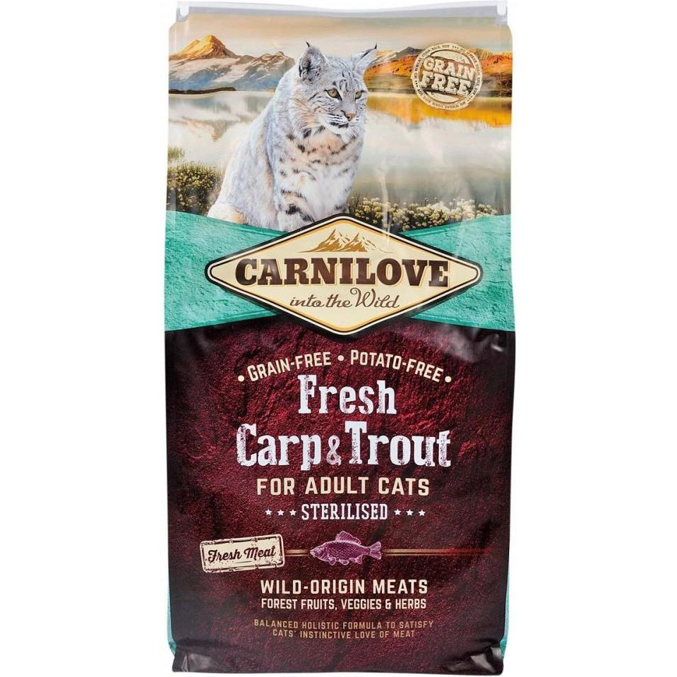 Carnilove Carp & Trout Sterilised 6 кг 170878/7465 - зображення 1