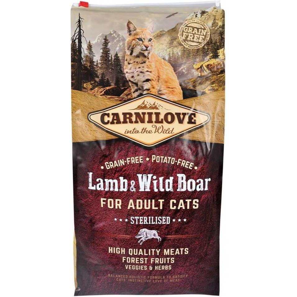 Carnilove Lamb & Wild Boar Sterilised 6 кг 170205/2300 - зображення 1